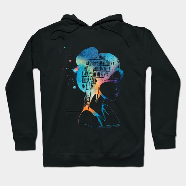 A Girl Who Loves Books Color Hoodie by Alley Ciz